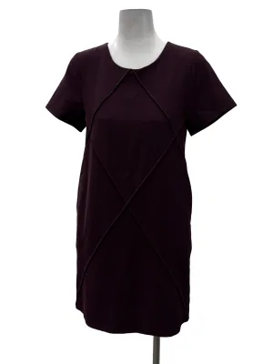 Plum Roundneck Mini Shift Dress TSW