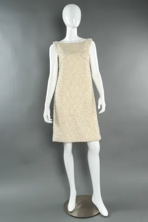 Posh Pearl & Rhinestone Shift Dress