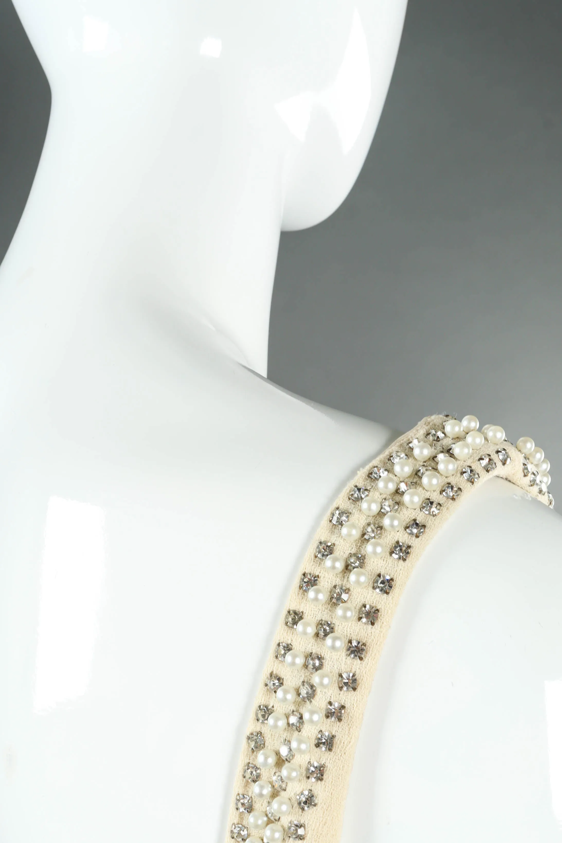 Posh Pearl & Rhinestone Shift Dress