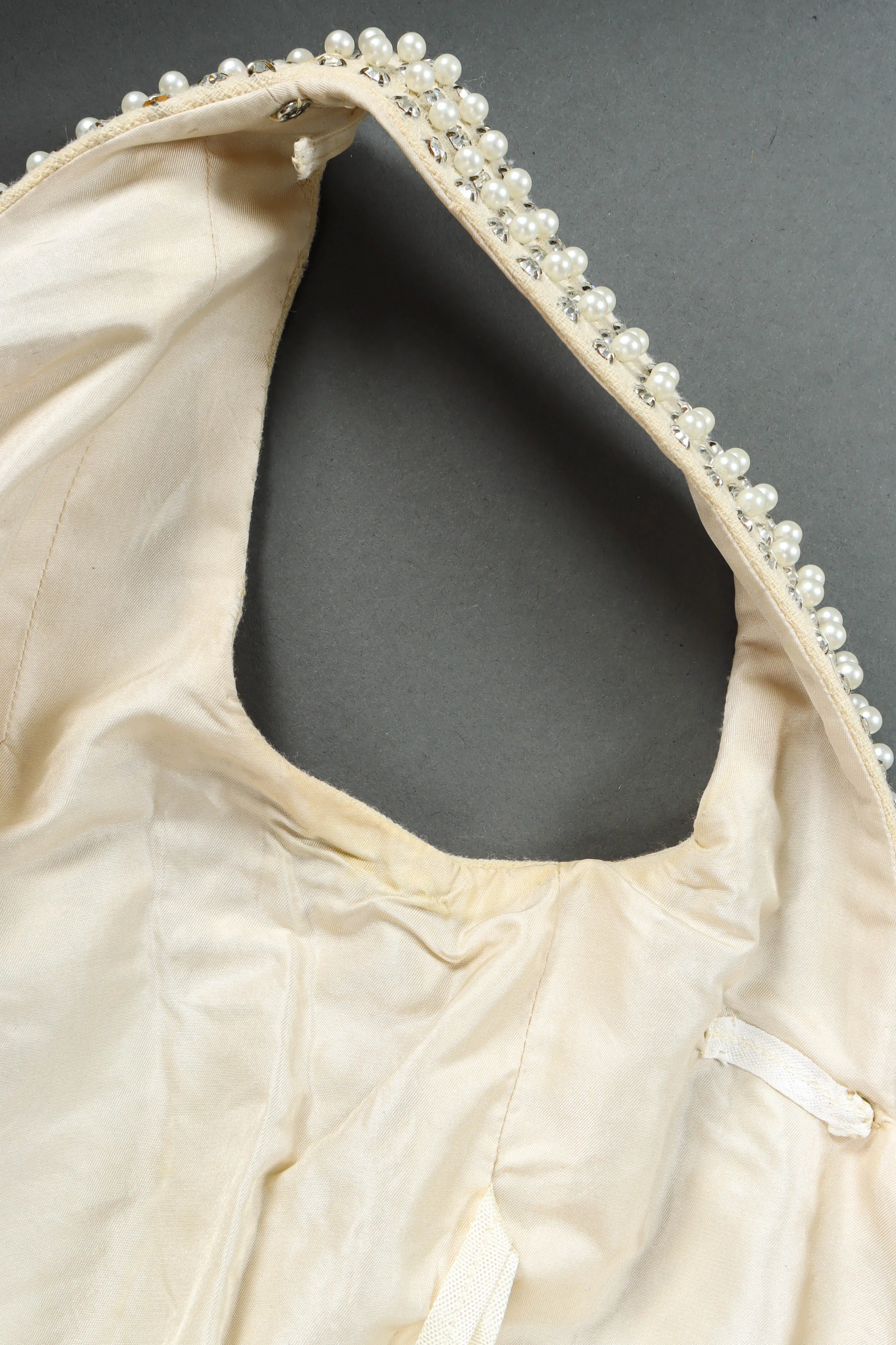 Posh Pearl & Rhinestone Shift Dress