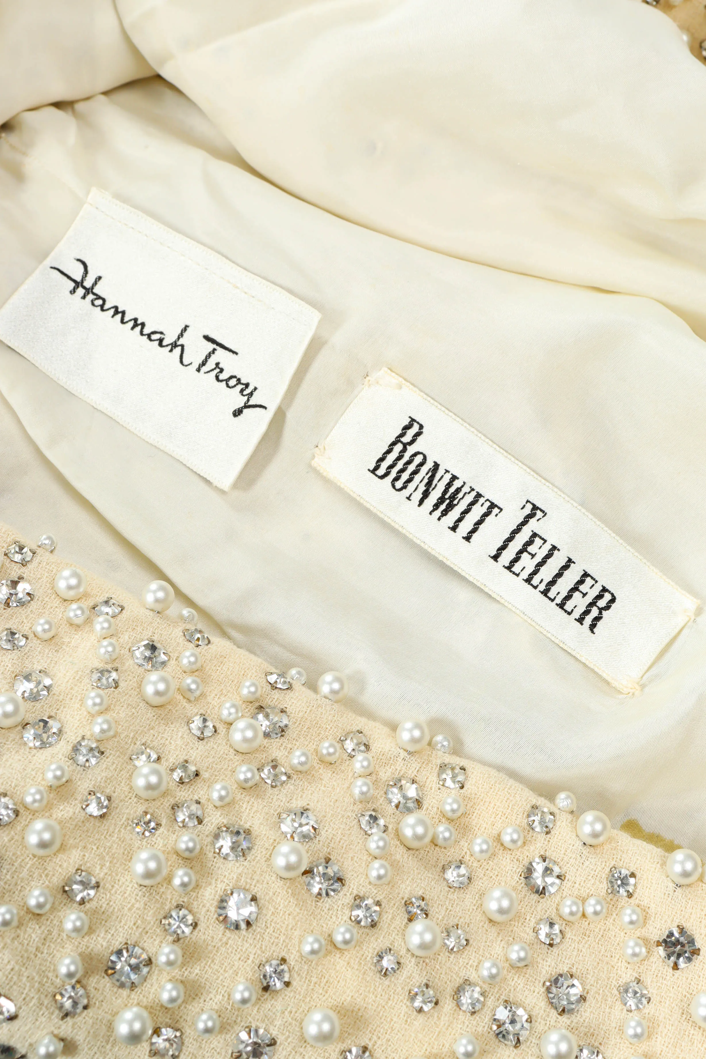 Posh Pearl & Rhinestone Shift Dress