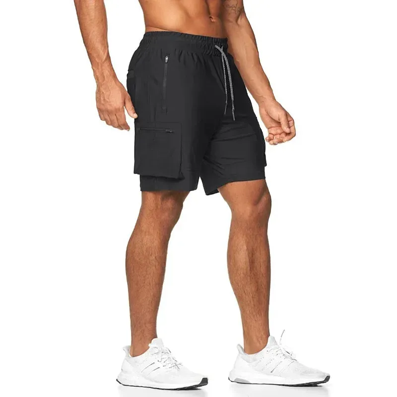 PowerFlex Herren Schnell-Trocken Cargo Shorts