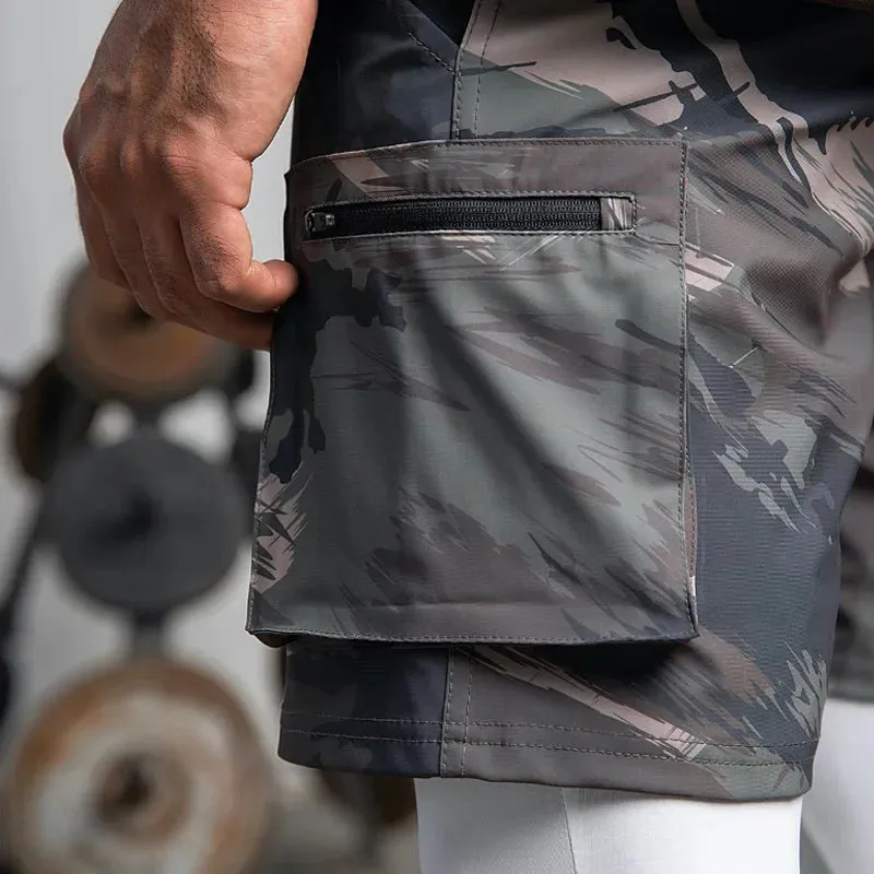 PowerFlex Herren Schnell-Trocken Cargo Shorts