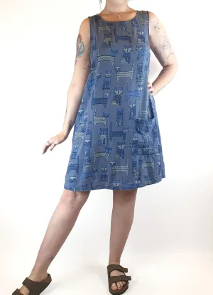 Princess Highway blue cat dress size 12