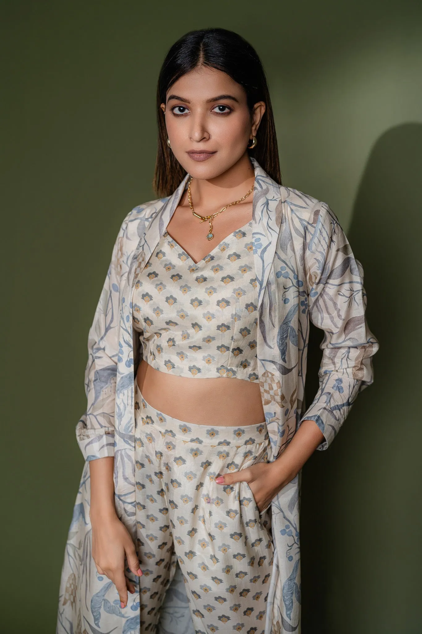 Printed Co-ords with jacket