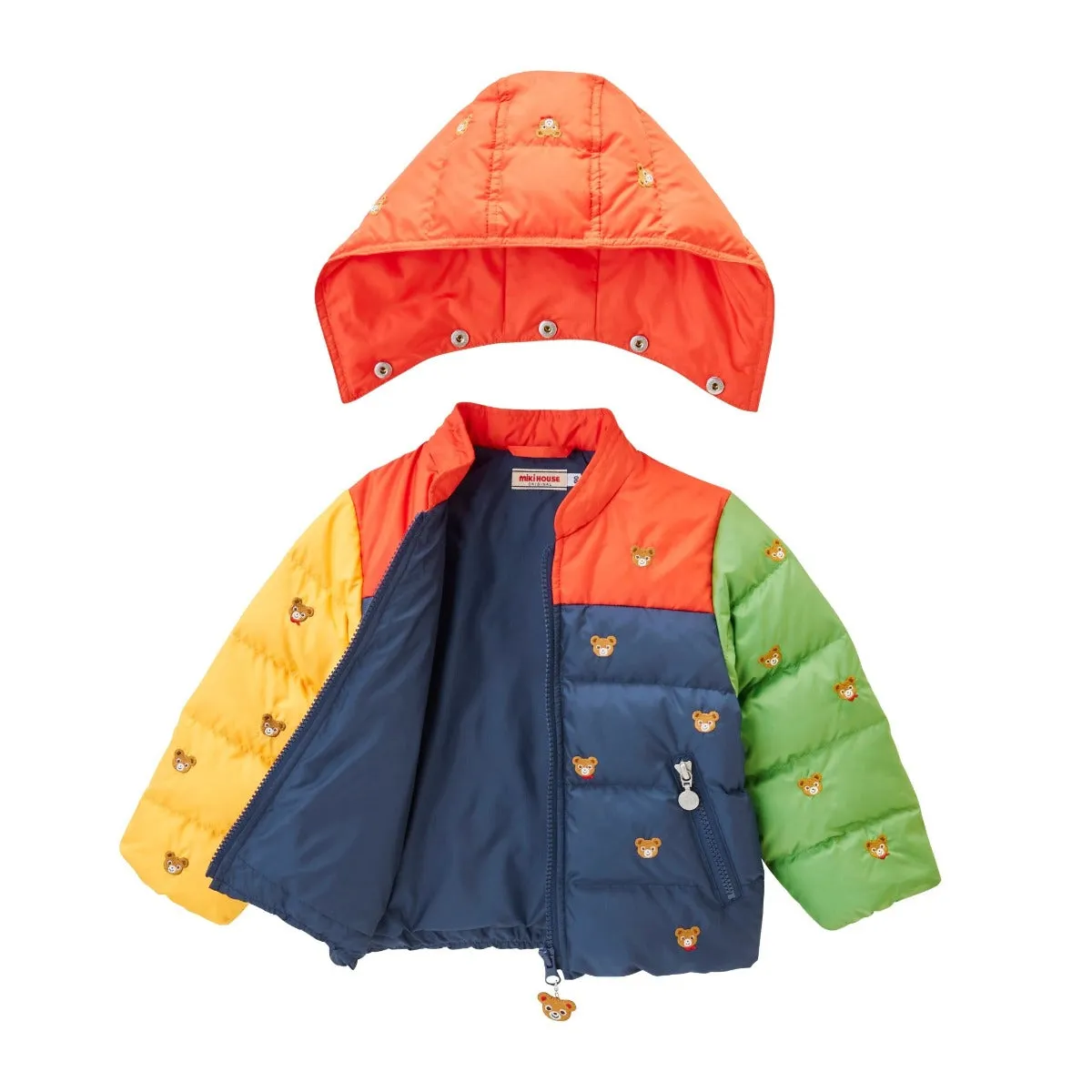Pucci Bears Embroidered Down Windbreaker