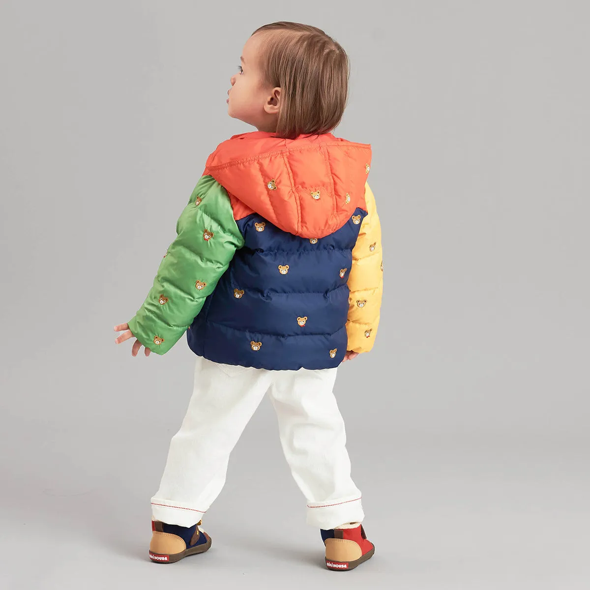 Pucci Bears Embroidered Down Windbreaker