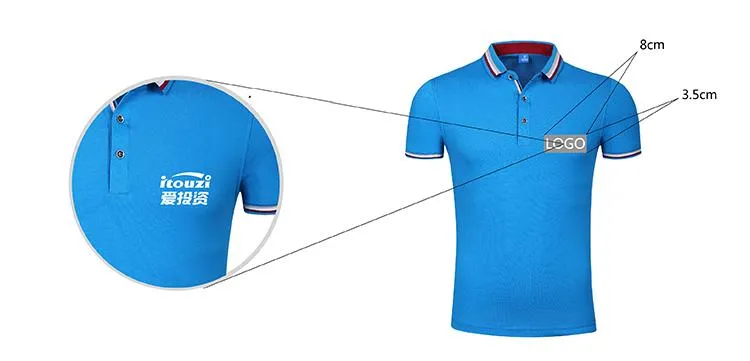 Pure Cotton Short-Sleeved Polo Shirt With Colourful Striped Collar