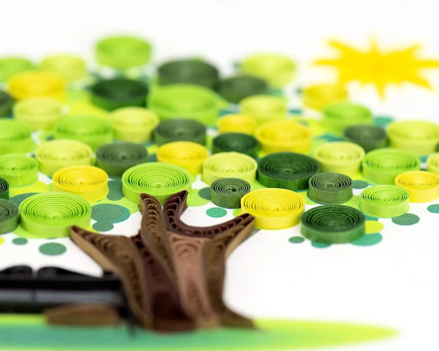Quilled Summer Tree Greeting Card