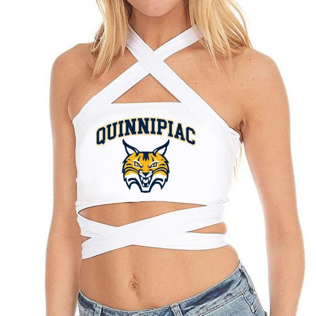 Quinnipiac White Multi Way Bandeau Top