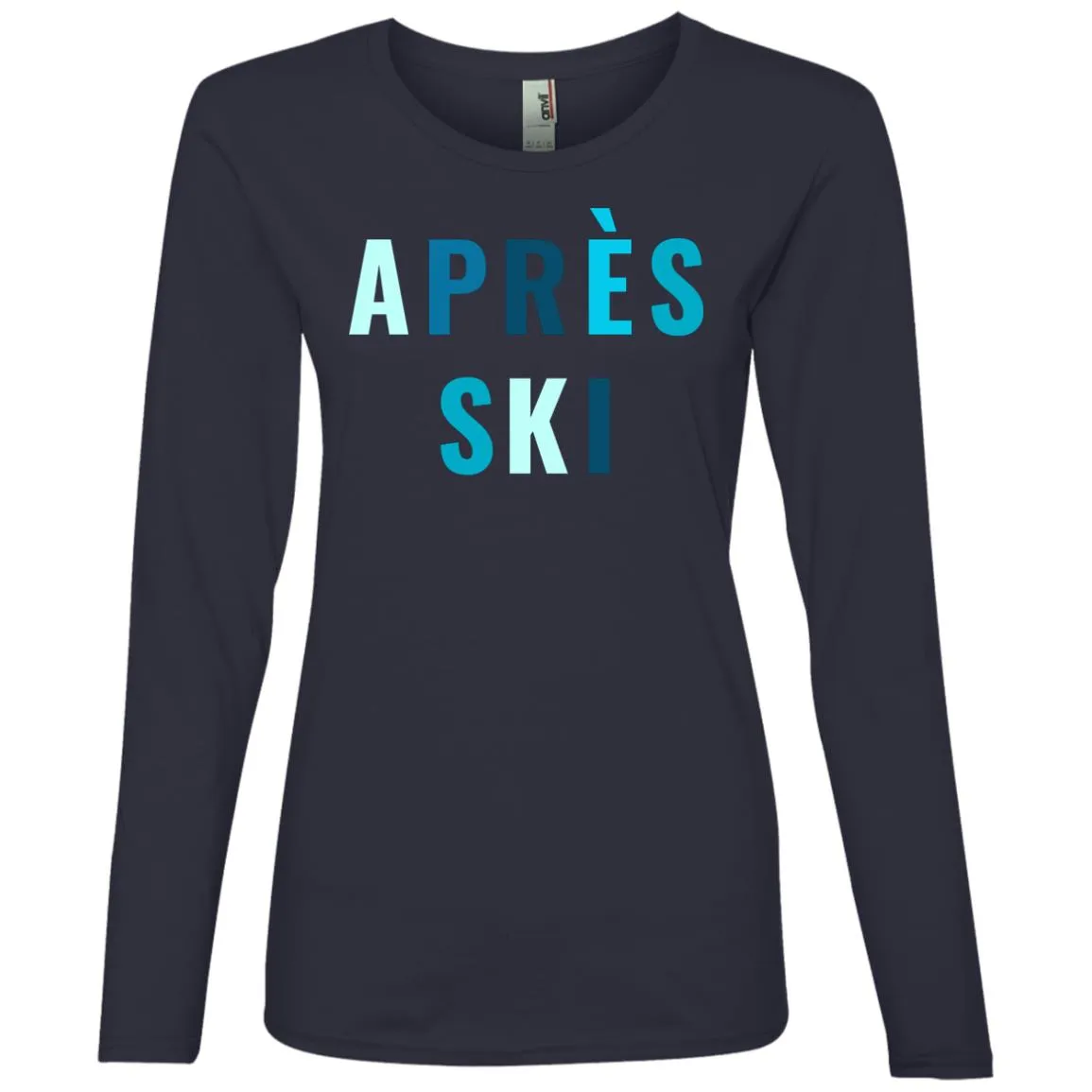 "Apres Ski- MULTI" Ladies Lightweight LS T-Shirt
