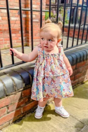 "Mila" Multicoloured Vintage Floral Dress