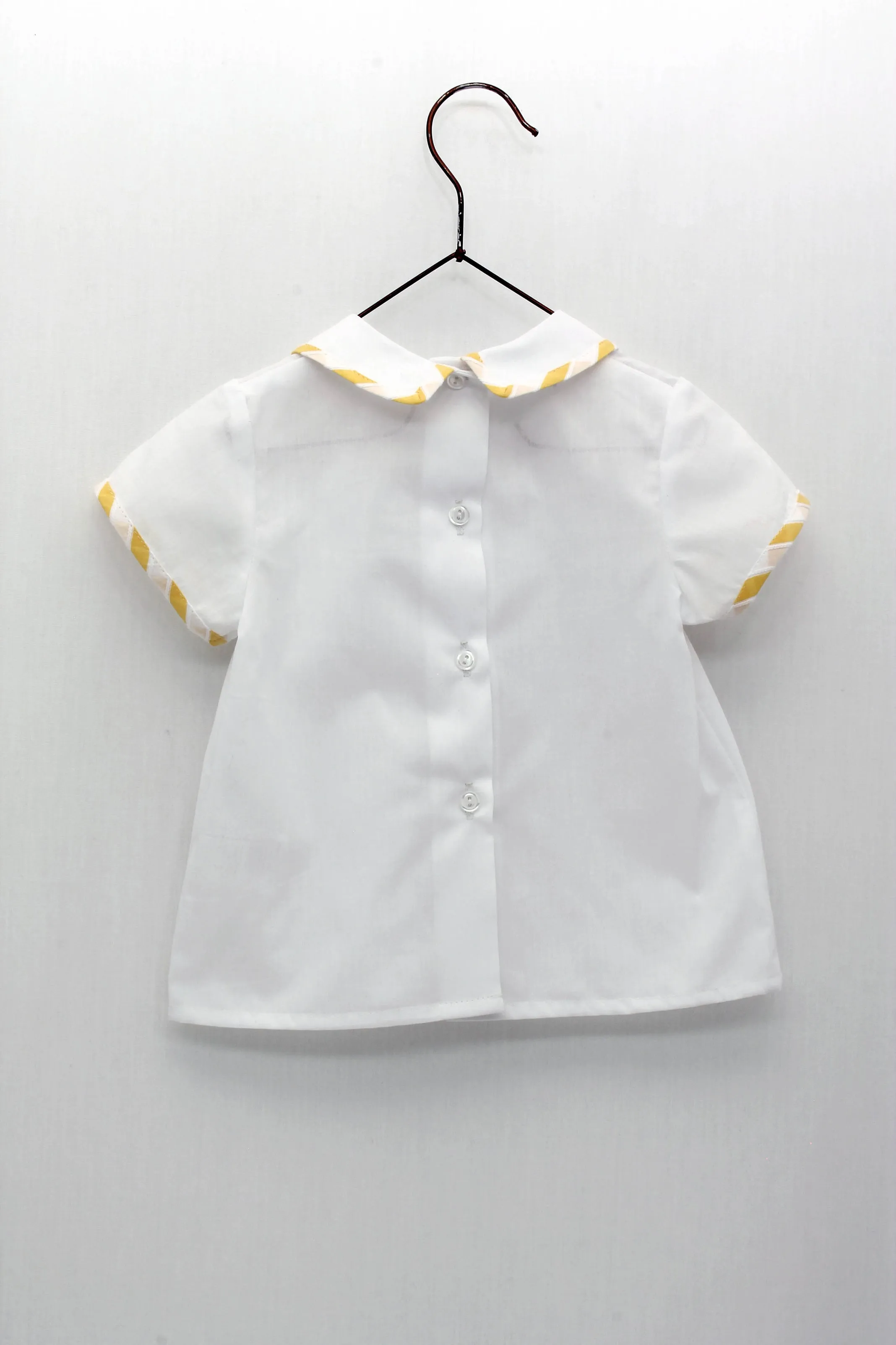 "Sawyer" Lemon Striped Dungarees & Shirt