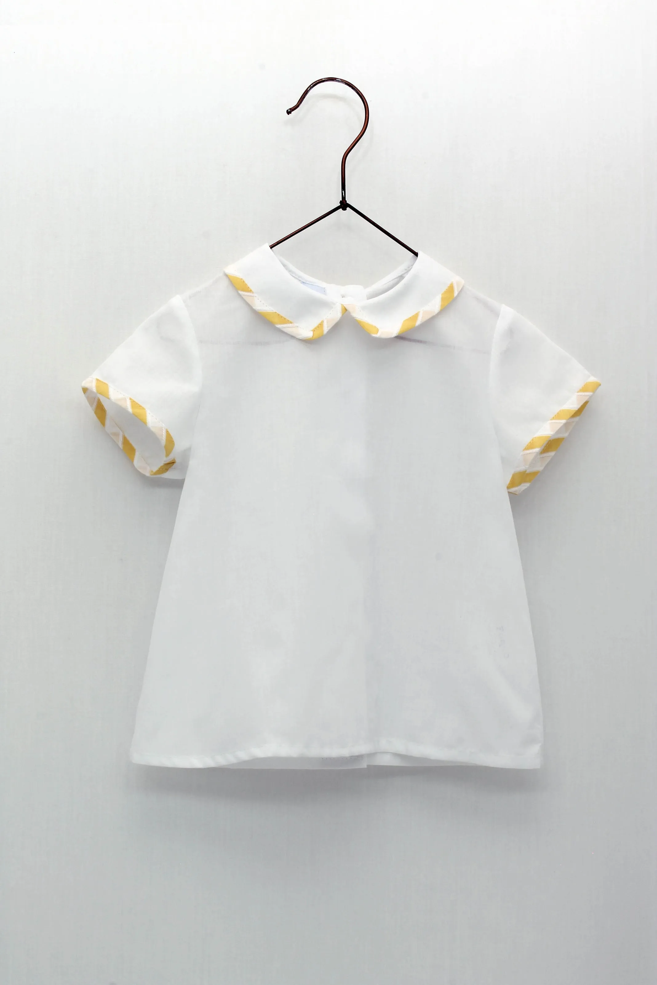 "Sawyer" Lemon Striped Dungarees & Shirt