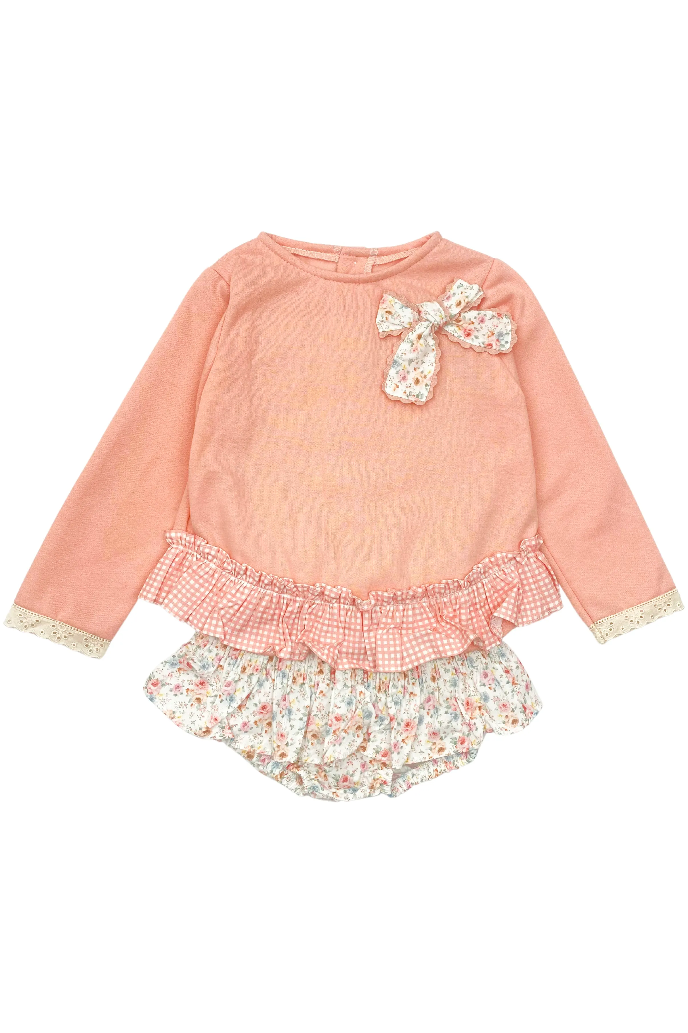 "Sylvie" Dusky Pink Top & Floral Skirt