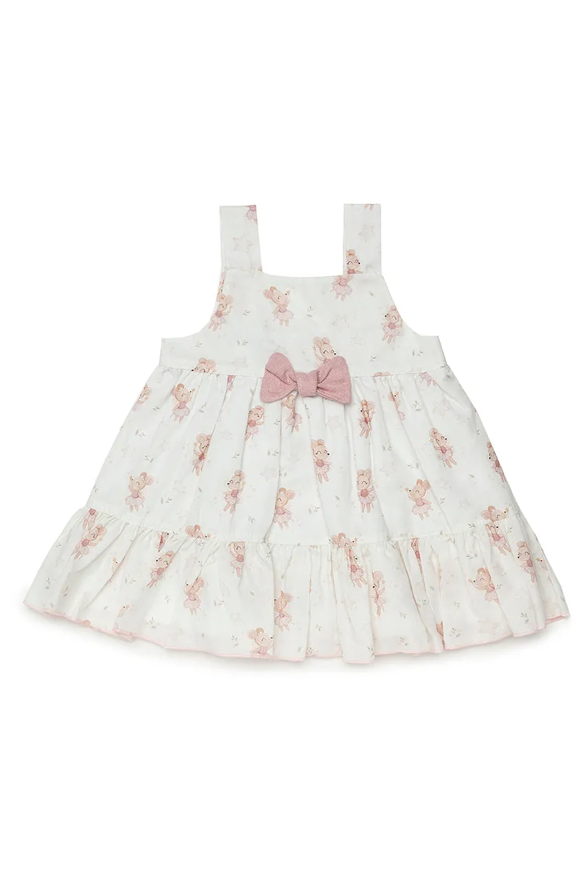"Tatiana" Dusky Pink Ballerina Mouse Dress