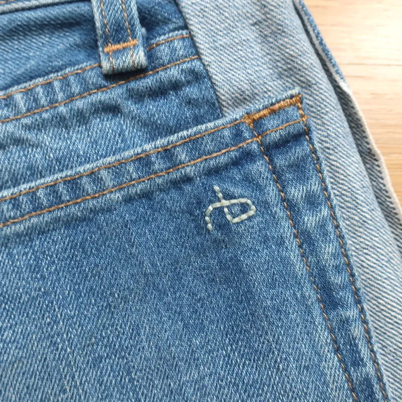 Rag & Bone Cutoff Shorts Marilyn Reverse Selvedge Denim Size 25