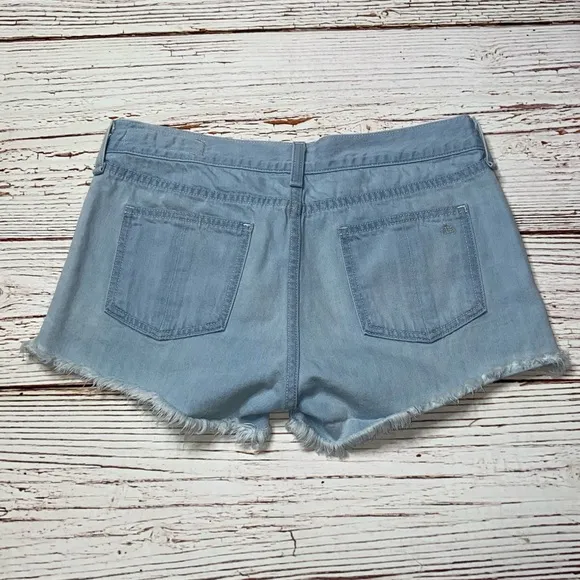 Rag &amp; Bone Cut Off Denim Shorts in Ashling Wash Sz 26