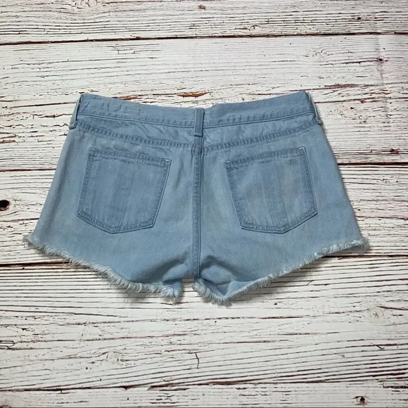 Rag &amp; Bone Cut Off Denim Shorts in Ashling Wash Sz 26