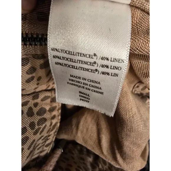 Rails Tawny Leopard Print Jacket Size Small