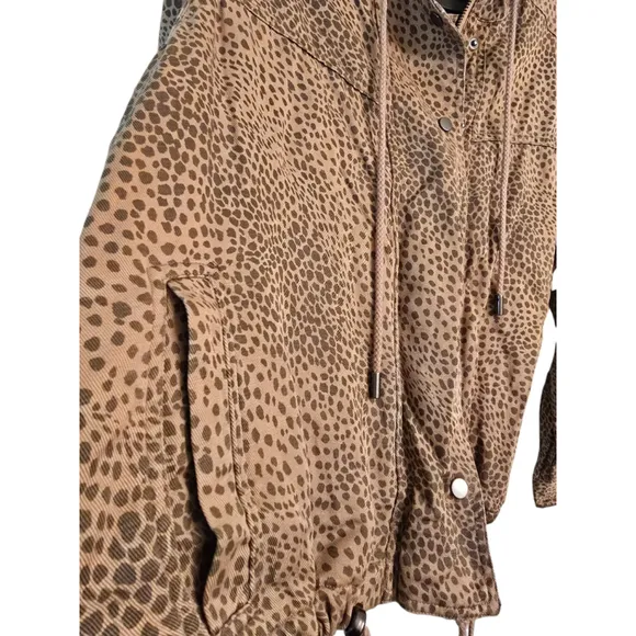 Rails Tawny Leopard Print Jacket Size Small