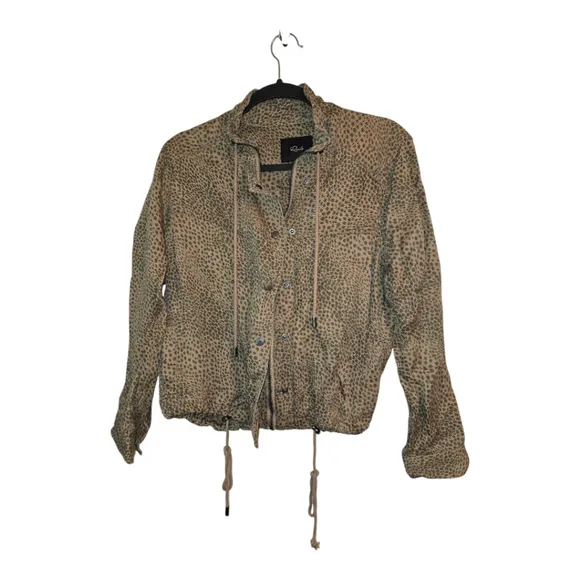 Rails Tawny Leopard Print Jacket Size Small