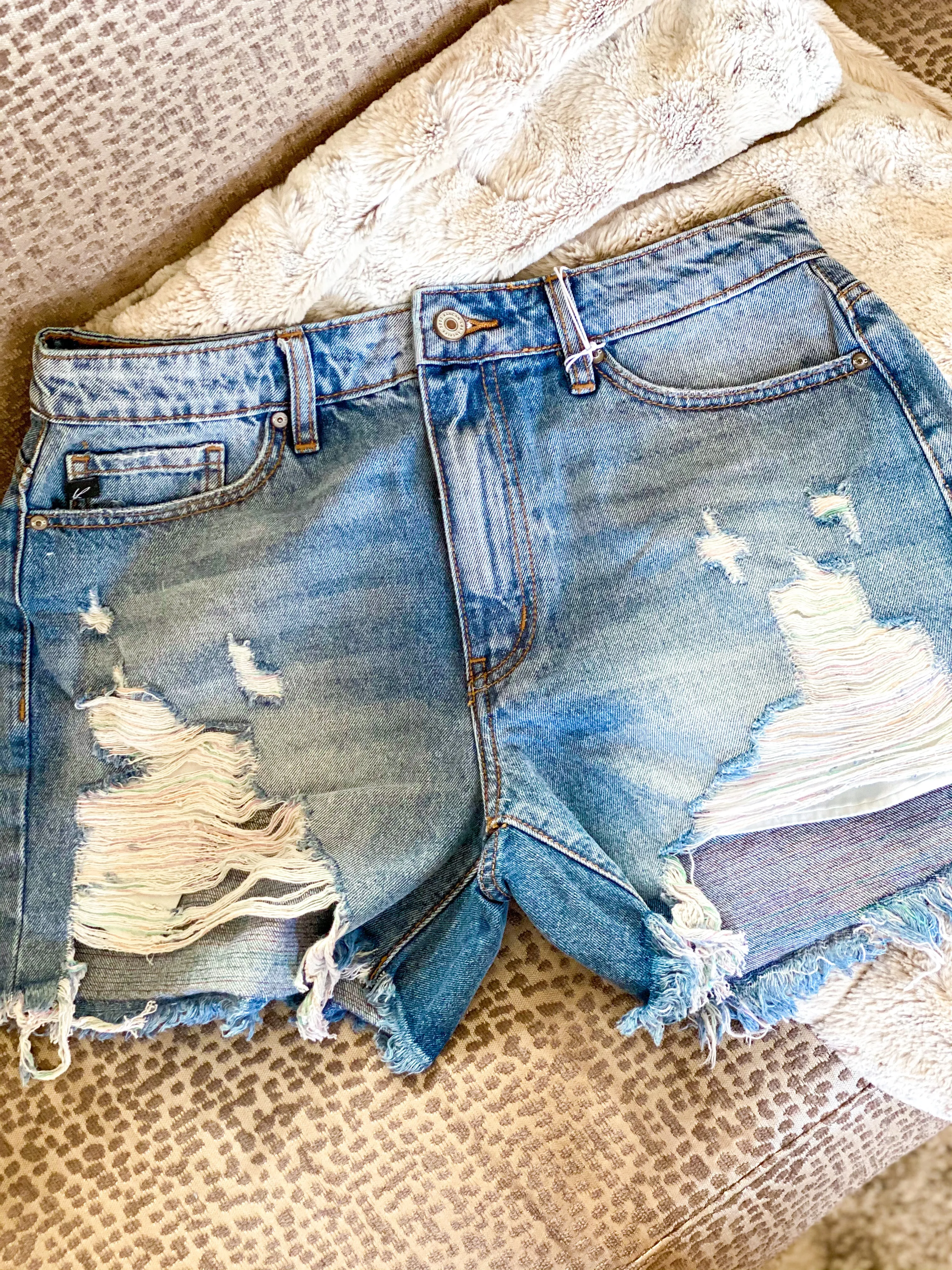 Rainbow Hem Shorts