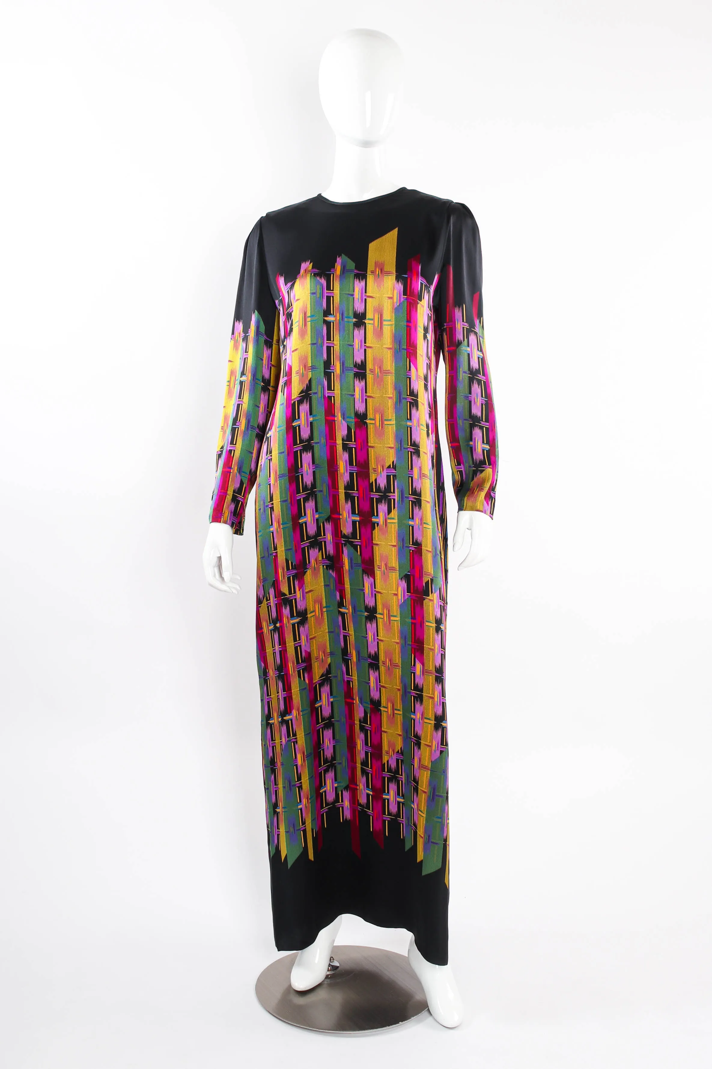 Rainbow Painted Stripe Shift Dress