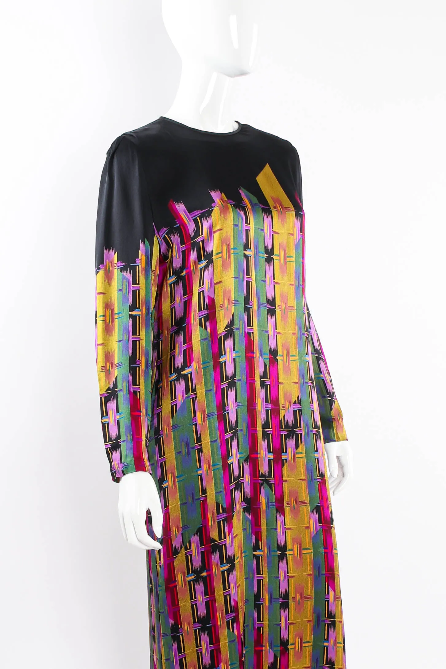 Rainbow Painted Stripe Shift Dress