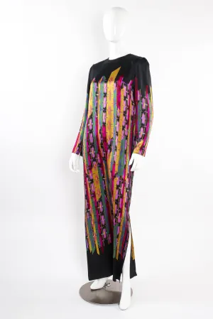 Rainbow Painted Stripe Shift Dress