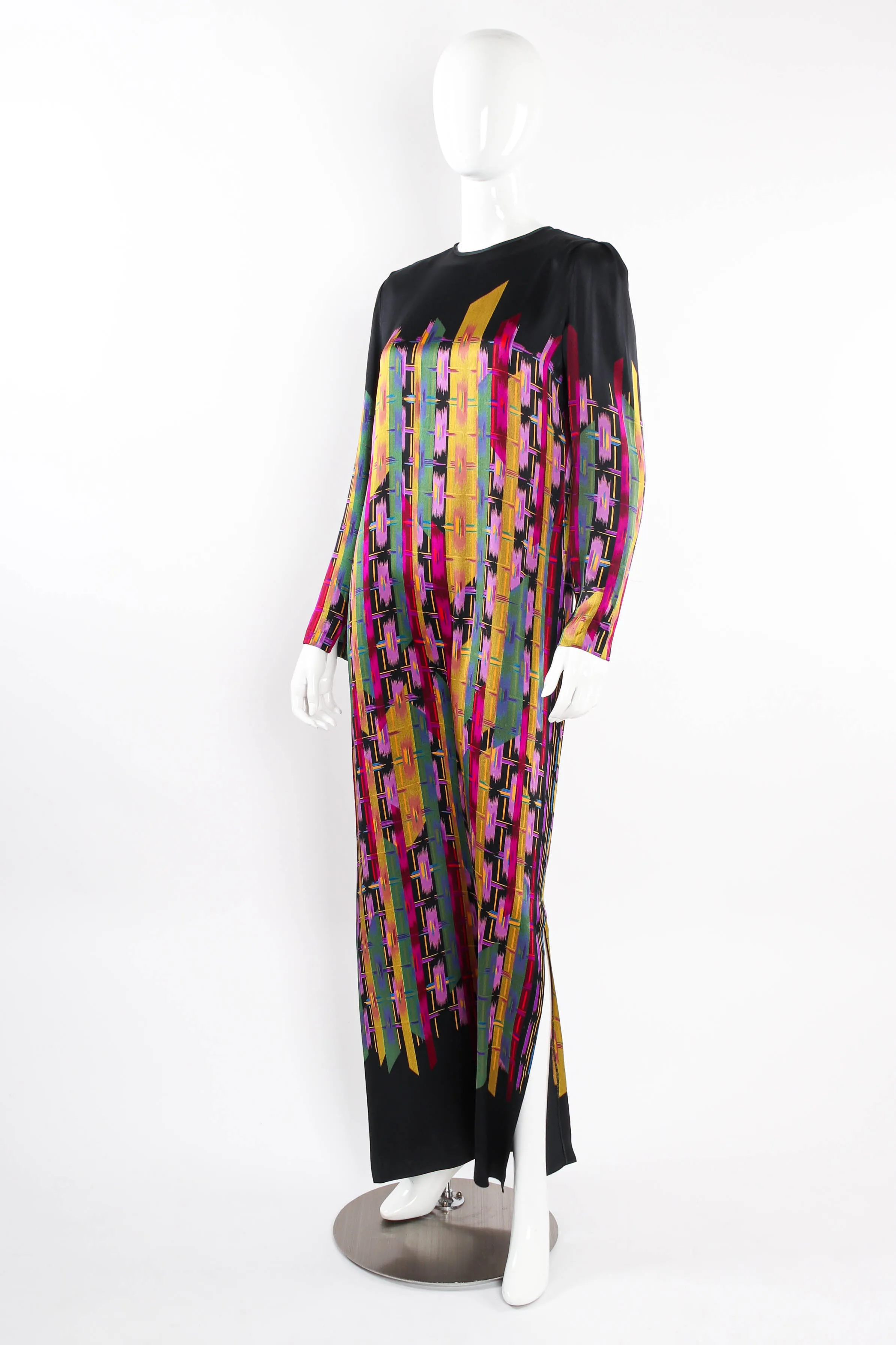 Rainbow Painted Stripe Shift Dress