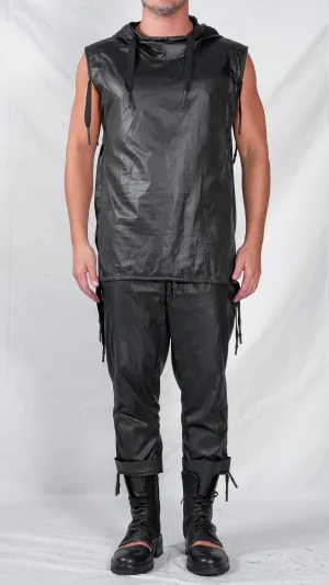 Raincoat Sleeveless Top with Hood
