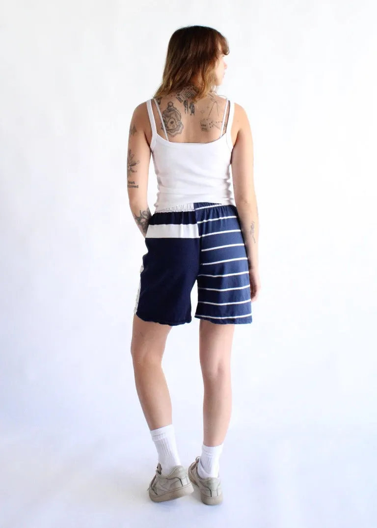 RCYCLD Striped Pieced Tee Shorts
