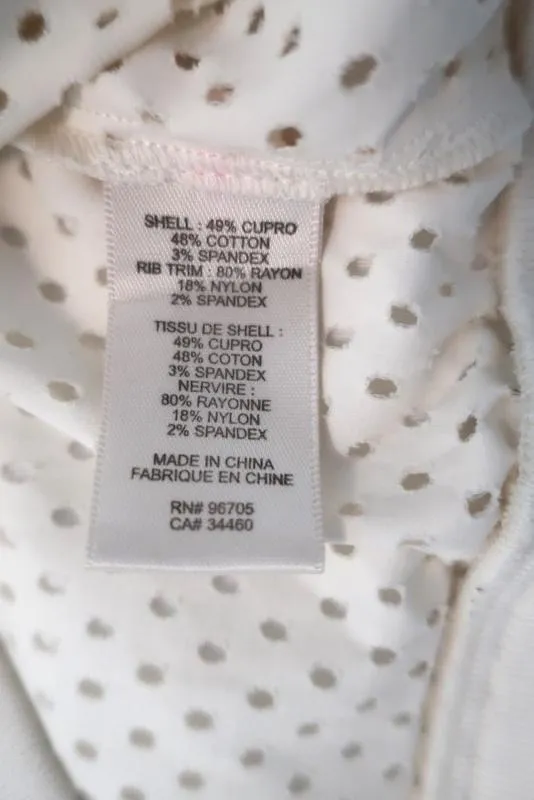 Rebecca Taylor Laser Cut Bomber Jacket White Twill Size 10