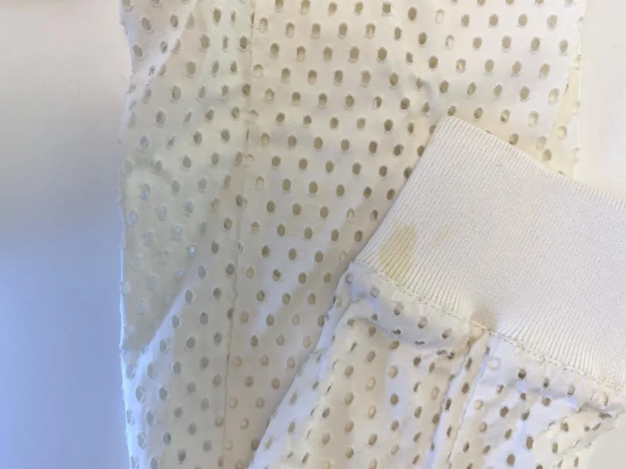 Rebecca Taylor Laser Cut Bomber Jacket White Twill Size 10