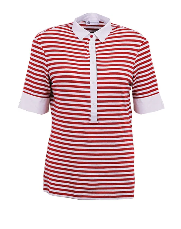 RED STRIPED T-SHIRT