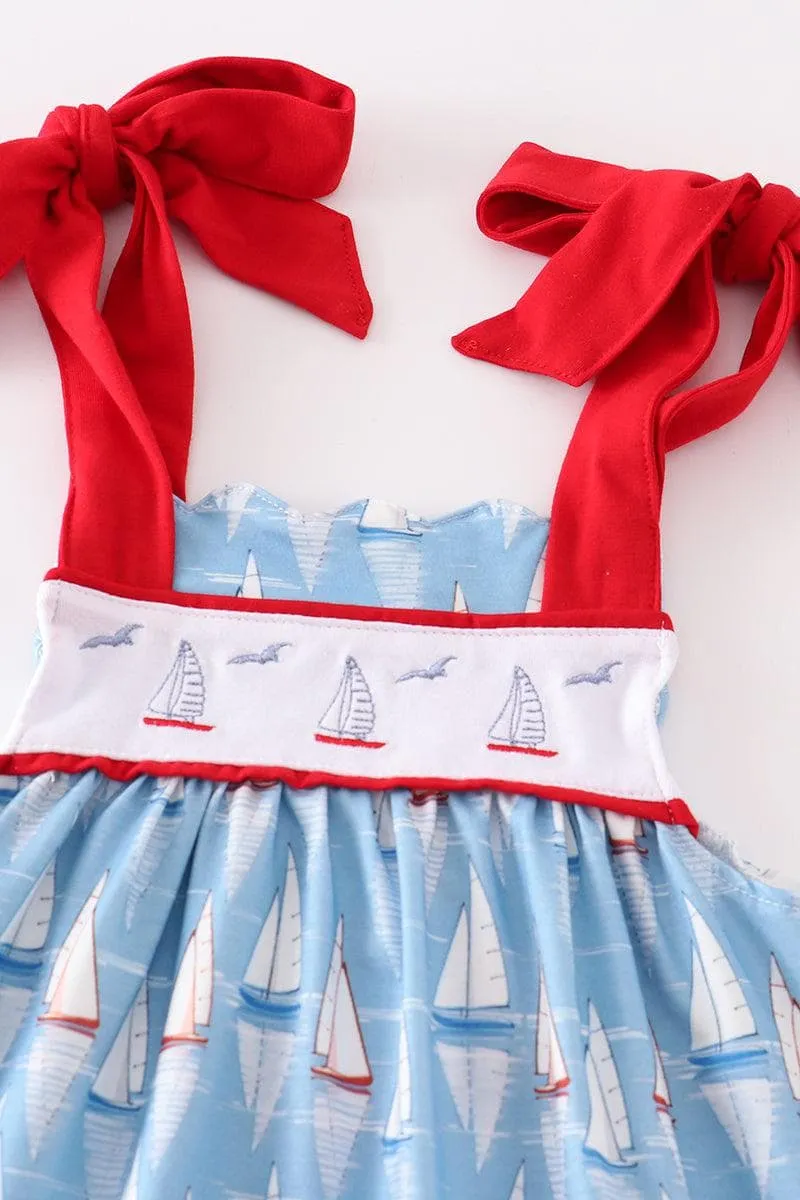 Regatta Summer Play Wear Dress w/ Hair Bow