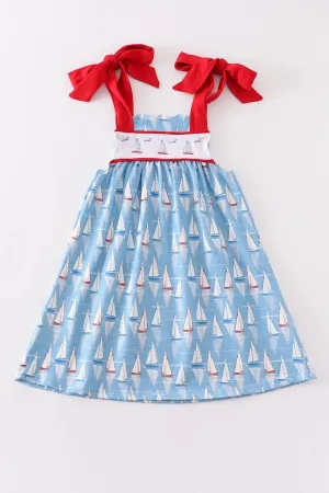 Regatta Summer Play Wear Dress w/ Hair Bow