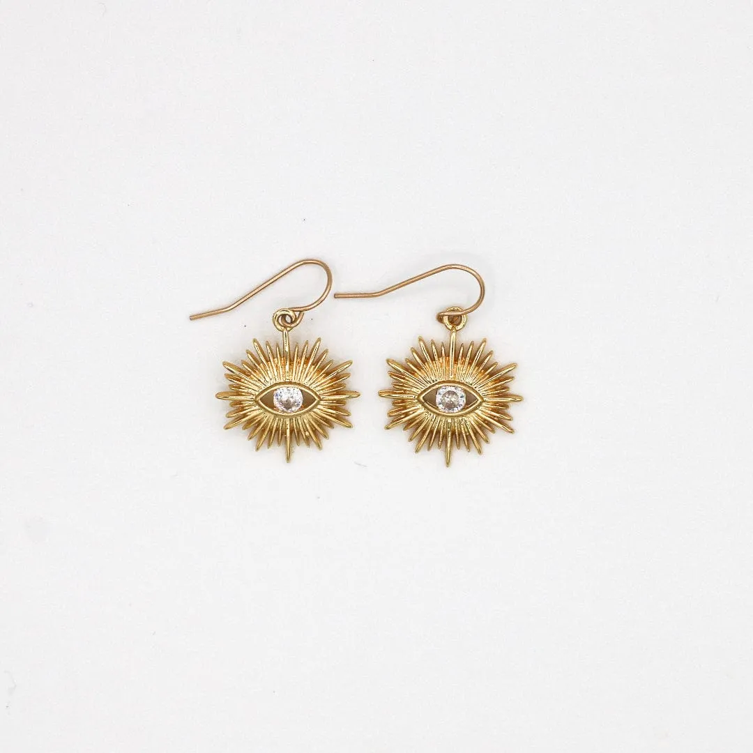 Release Control Diamond Sun Earrings
