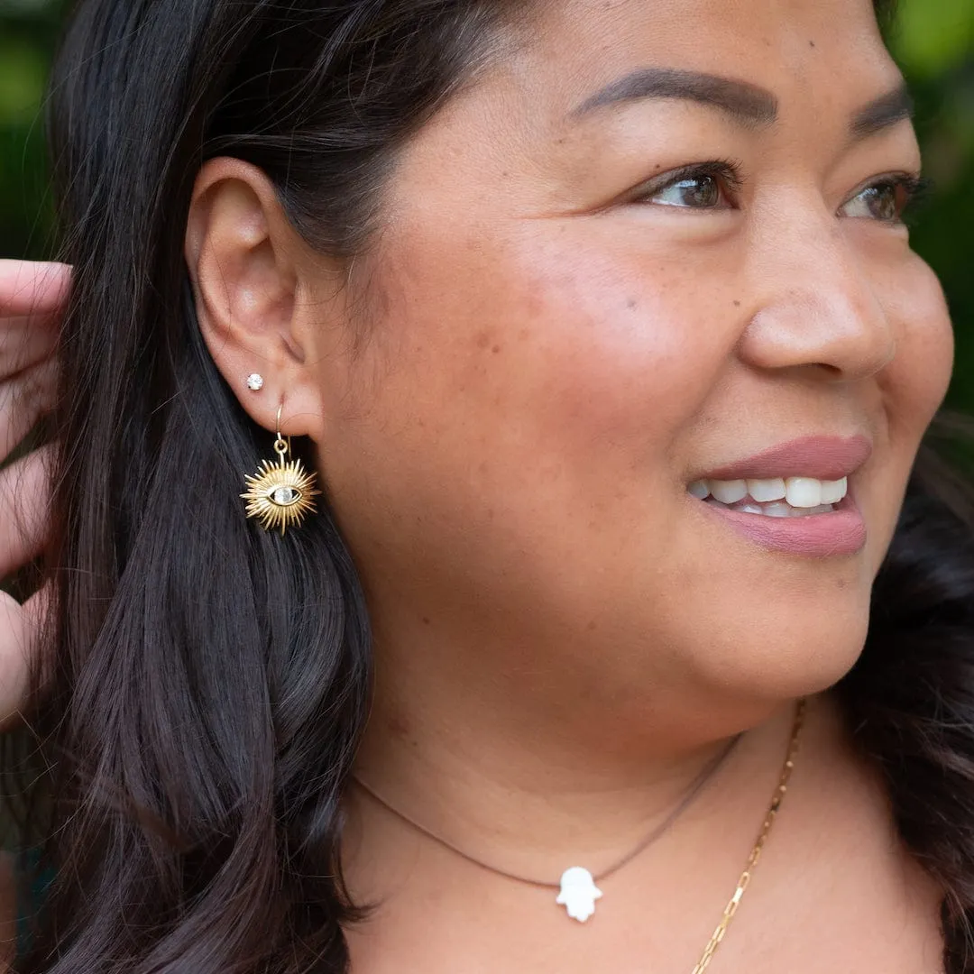 Release Control Diamond Sun Earrings