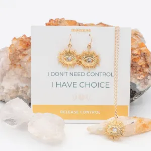 Release Control Diamond Sun Earrings