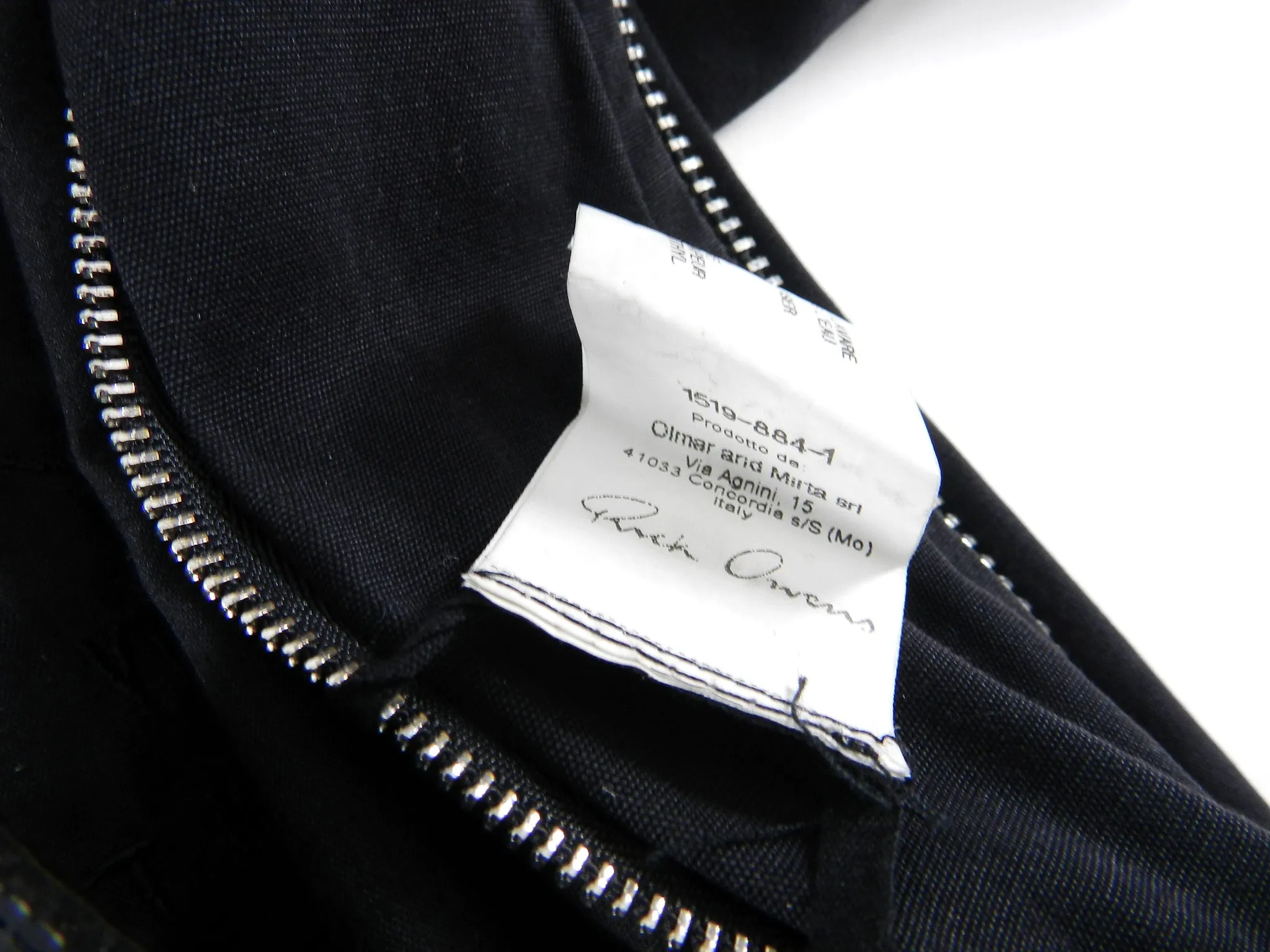Rick Owens Vicious Spring 2014 Black Cotton Bomber Jacket - M