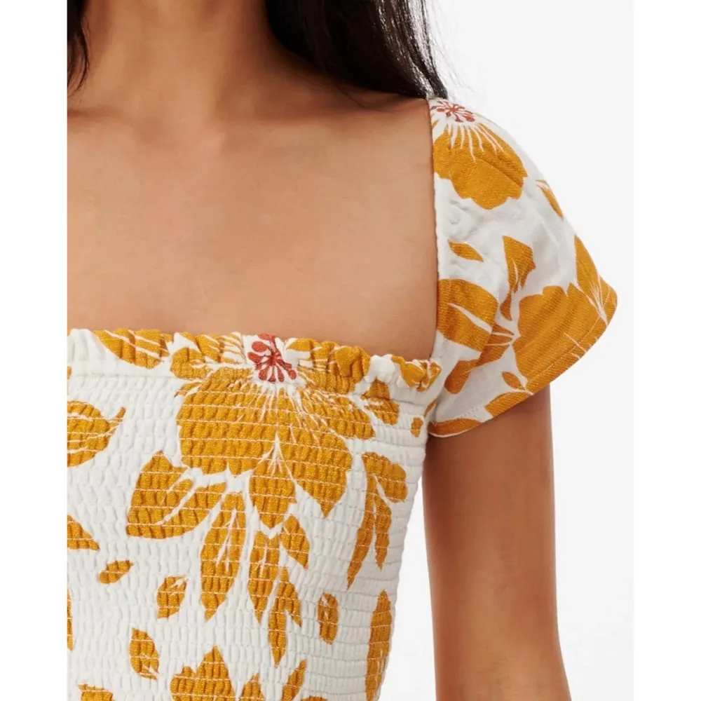 RIP CURL AZALEA MINI DRESS GOLD