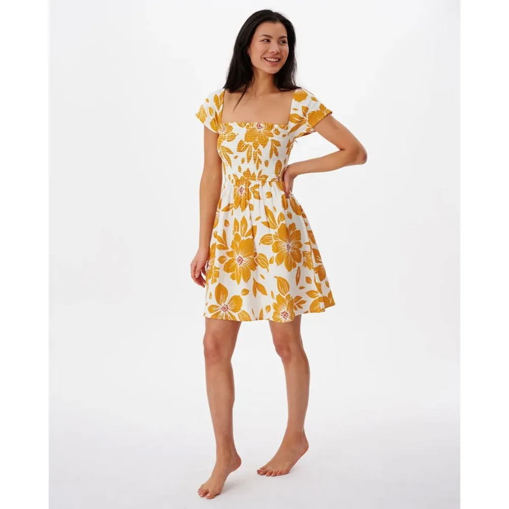 RIP CURL AZALEA MINI DRESS GOLD