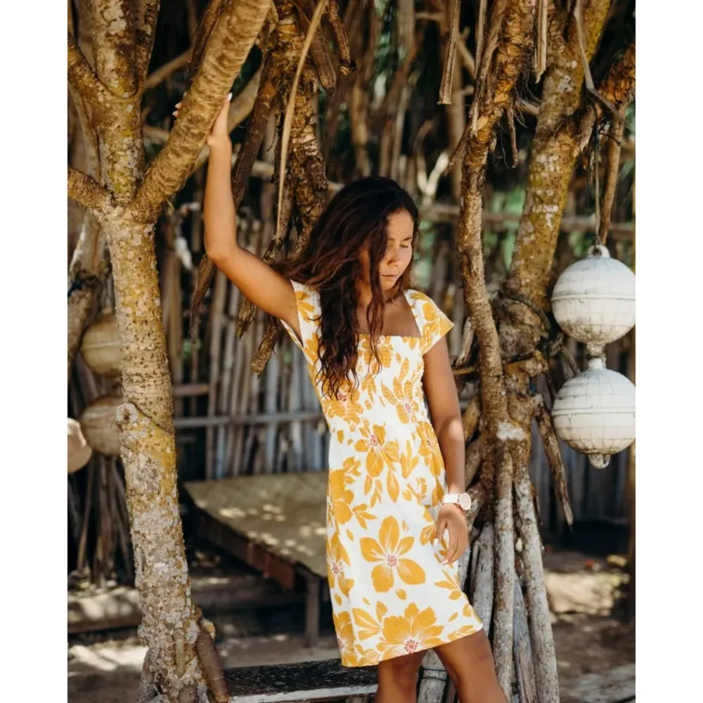 RIP CURL AZALEA MINI DRESS GOLD
