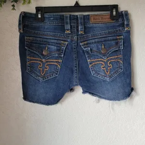 ROCK REVIVAL Jessica Cut Off Denim Jean Shorts Size 28