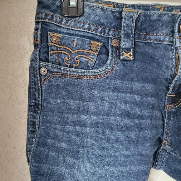 ROCK REVIVAL Jessica Cut Off Denim Jean Shorts Size 28