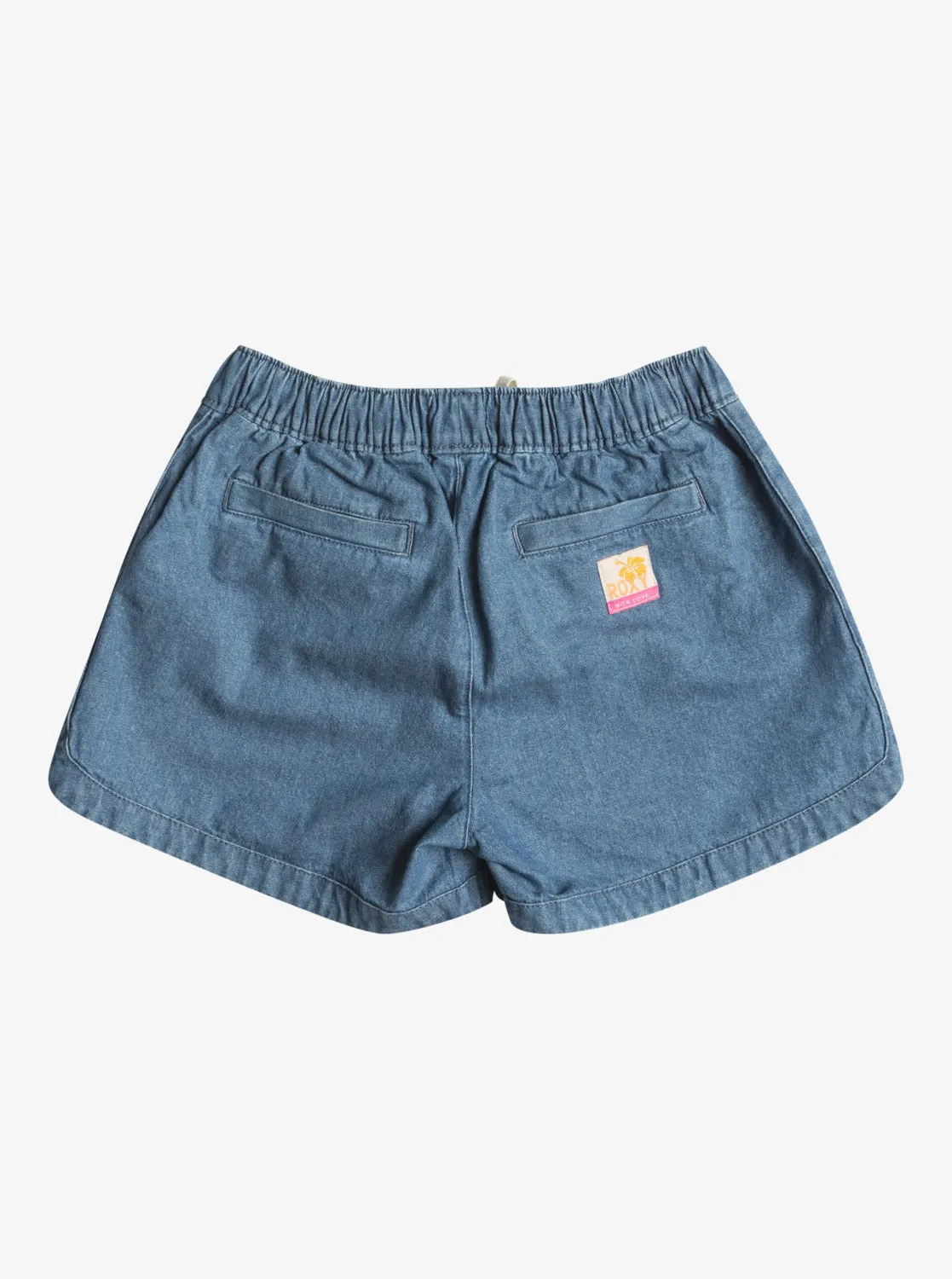 Roxy Girls Una Mattina Denim Denim Shorts - Medium Blue
