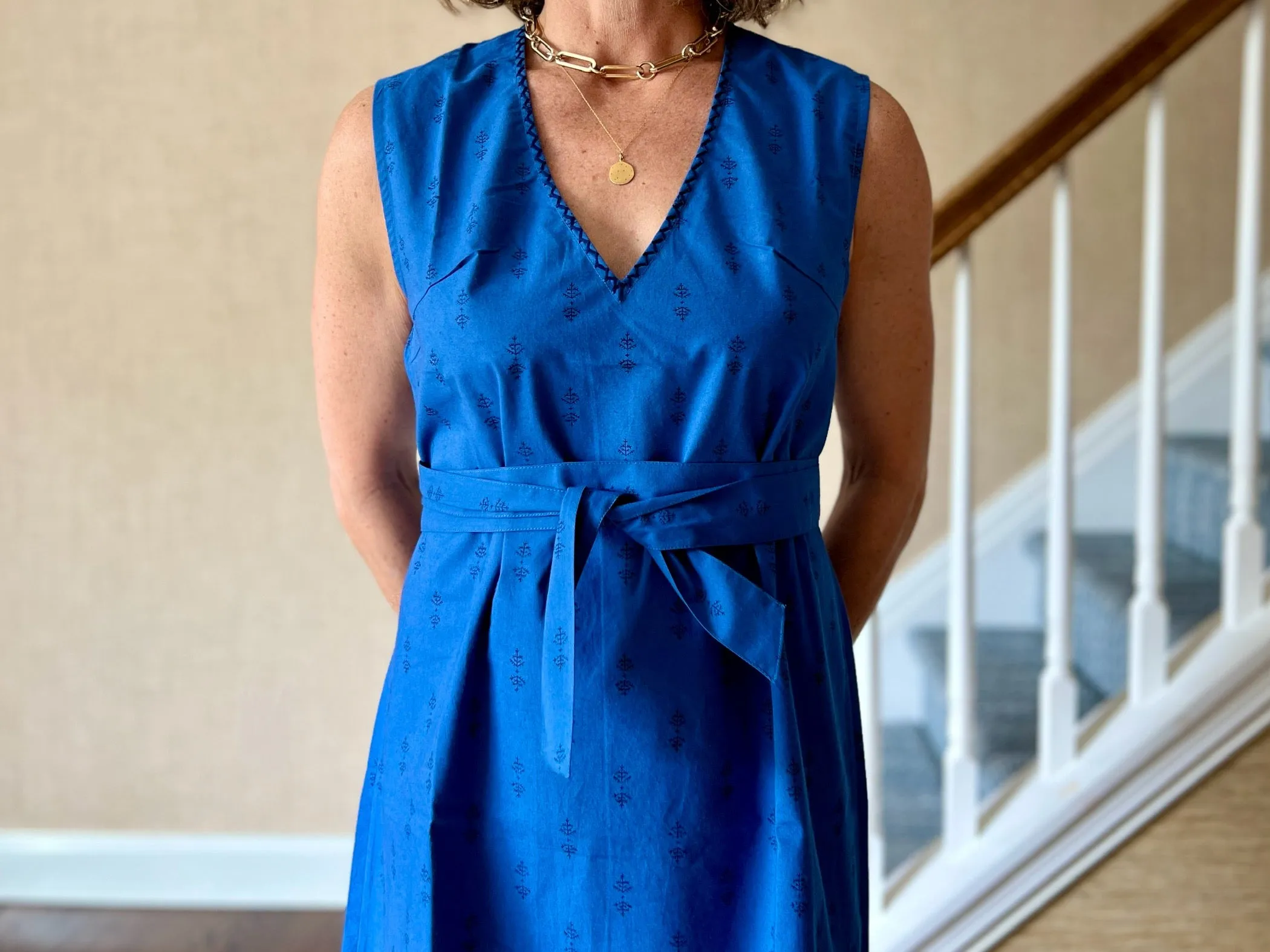 Royal Staghorn Sleeveless Shift