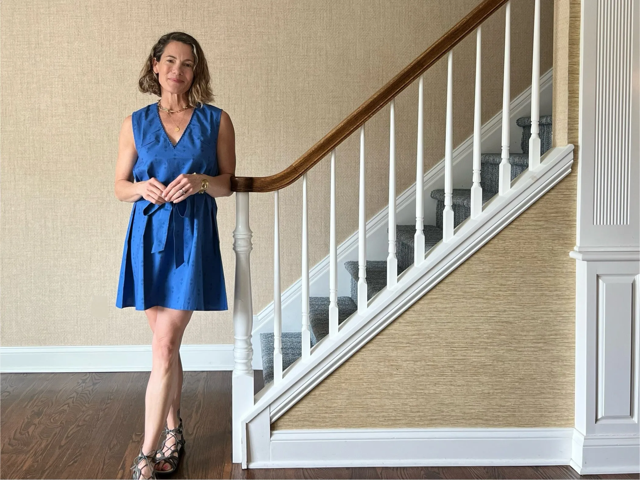 Royal Staghorn Sleeveless Shift